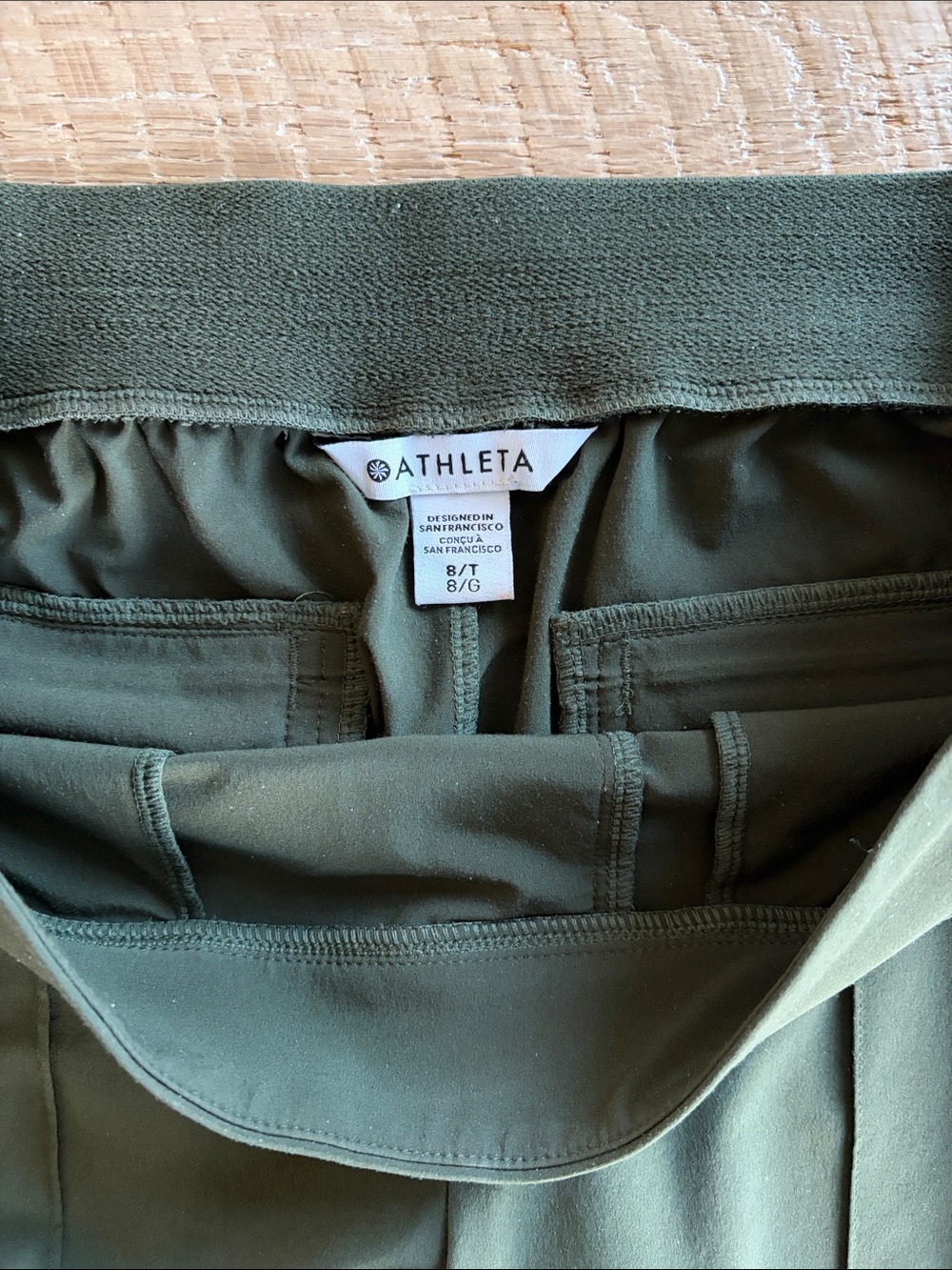 Athleta Brooklyn Heights Pants Olive - Picture 3 of 7
